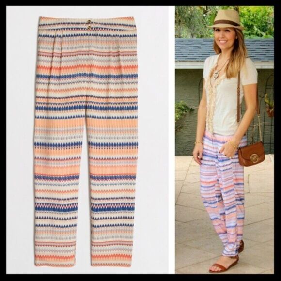 J. Crew Patterned Beach Pants - Picture 1 of 11